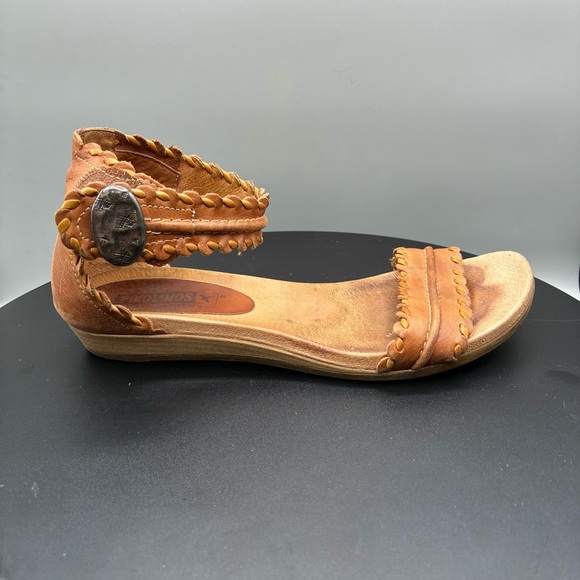 Pikolinos Alcudia Sandals Women’s 36 Brown Leather Ankle Strap Boho - Picture 1 of 8